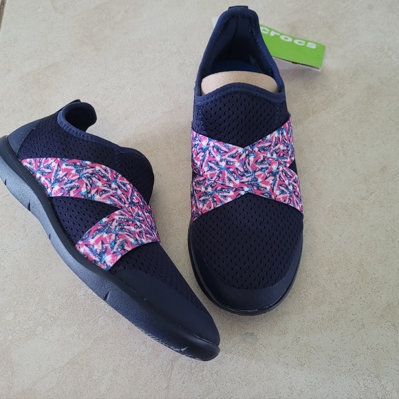 Swiftwater Cross- Strap crocs Navy/Blue Jean (W6) - Picture 2 of 9